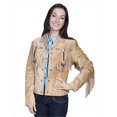 thumbnail image 1 of Scully L152-126-M Ladies Fringe & Beaded Leather Jacket - Old Rust, Medium, 1 of 1