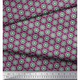 thumbnail image 1 of Soimoi Polyester Crepe Fabric Artistic Floral Printed Fabric 1 Yard 52 Inch Wide, 1 of 3