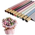 thumbnail image 4 of Labymos 20pcs Waterproof Flowers Wrapping Paper Two-Tone Gold Duplex Origami Paper Packaging Paper Gift Wrapping, 4 of 8