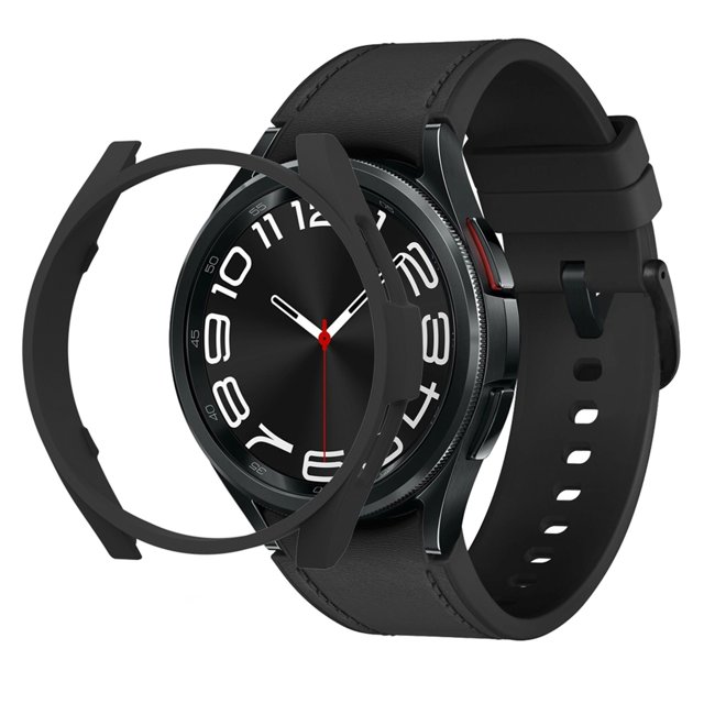 WIFKLSIIPG Compatible avec Samsung Galaxy Watch6 Classic 47mm Étui de Protection Demi-Pack PC Étui Creux Accessoires de Montre