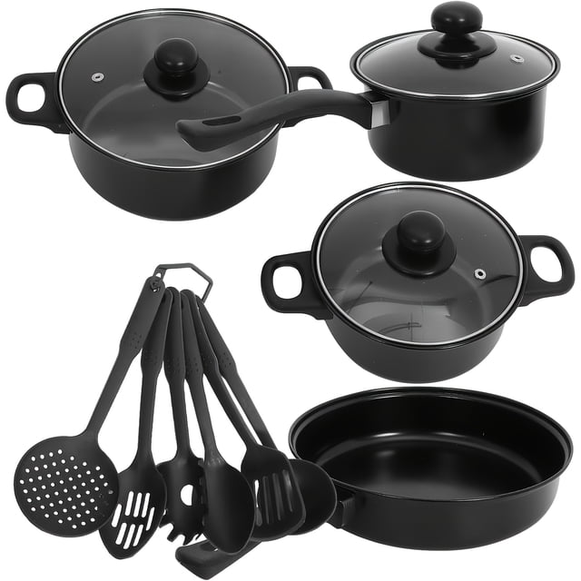 SDOTXAPots And Pans Set Non Stick 13pcs Kitchen Cookware Induction Compatible Pot And Pan Sets for Cooking Nonstick