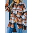 thumbnail image 2 of ORUYROP Womens Casual Plaid Shacket Button Down Long Sleeve Shirt, 2 of 4