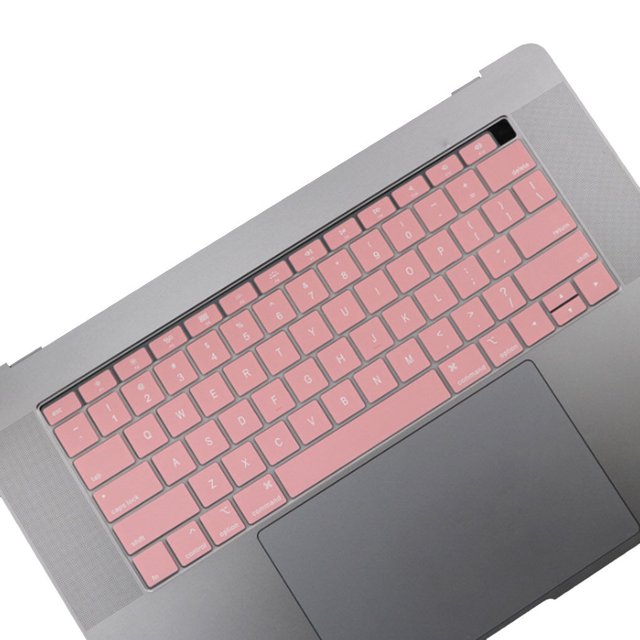 maytalsory Keyboard Cover Laptop Waterproof Dustproof Keyboard Silicone Film Replacement for Macbook Air, Half-transparent, Pink