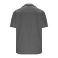 thumbnail image 5 of asjyhkr Mens Beach Button down Shirts Casual Stretch Collared Summer Travel Short Sleeve Tops, 5 of 5