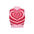 thumbnail image 4 of Women's Print Knitted Sleeveless Crop Tank Tops Y2K Color Block Vest, 4 of 10