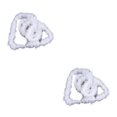 thumbnail image 3 of Wweixi 5x Joy To Home Office Or Shop Christmas Tree Feather Strip Collection Simple Fiber Christmas Decoration Feather Reusable white 2Set, 3 of 6