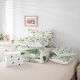 thumbnail image 5 of YST Christmas Village Comforter Set 7 Piece Queen Size, Xmas Green Beige Bed in a Bag for Kids, Christmas Tree Reindeer Rabbit Pattern Bedding Sets, Winter Holiday Sheet Set with Comforter, 5 of 5