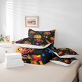 thumbnail image 5 of YST 7 Piece Pumpkin Lantern Comforter Set with Sheets, Halloween Galaxy Stars Decor, Polyester, Full Size (7 Count), 5 of 5