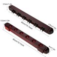 thumbnail image 4 of VGEBY Pool Cue Wall Rack， Wooden Pool Cue Rack, For Clubs For Pool Bars, 4 of 8