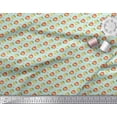 thumbnail image 3 of Soimoi Green Poly Georgette Fabric Text & Fruits Decor Fabric Printed Yard 52 Inch Wide, 3 of 6