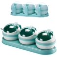 thumbnail image 1 of Boîte à Épices, Support à Épices Pots à Condiments, Conteneur de Rangement, 3 Pcs PS Cruet avec Couvercle et Cuillère Blue3, 1 of 5
