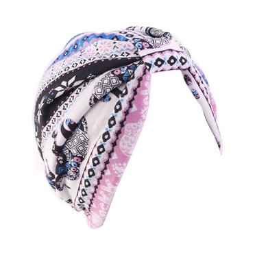 Turban pour Femmes Nœud Élastique Extensible Bonnet Adultes Couvre-Visage Turban Lavage Yoga Course Bonnet Mode Doux Bonnet de Sport Rose