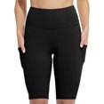 thumbnail image 1 of Women's Running Biker Shorts with Side Pockets High Waisted, 1 of 6