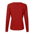 thumbnail image 4 of Cardigan à Col Rond pour Femmes, Mode Durable, Tricoté, Manches Longues, Grandes Tailles, Coupe Ample, Couleur Unie, Veste Chandail Courte, Cardigan - Hontri, 4 of 4