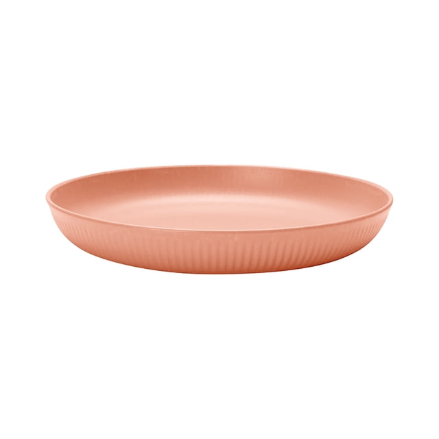 Dvruxg Wheat Straw Dinner Plates Set of 4, Microwave Safe Plastic Plates, Stackable Tableware for Family Meals & Parties