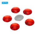 thumbnail image 3 of Unique Bargains 40mm Flat Back Round Acrylic Rhinestones, 50 Pack Plastic Circle Gems for Jewelry Making Costume, Red, 3 of 6