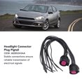 thumbnail image 3 of Headlight Connector Wiring Harness, Headlight Connector Plug Pigtail Round Head 68285243AA Impact Resistant 2PCS  for Car, 3 of 7