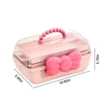 thumbnail image 3 of 3-Layer Kids Hair Accessories Organizer,Girls Hair Accessories Storage Box,Bow Switch Organizer Box Jewelry Box,Plastic Hair Ties Holder Hair Clips Container Headbands Organizer Gift for Baby Girls, 3 of 7