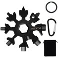 thumbnail image 1 of ZOEKIM 18-en-1 Flocon de Neige Multitool, Flocons de Neige en Acier Inoxydable Porte-Clés Multitool, Ouvre-Bouteille Combinaison Outil Incroyable, 1 of 4