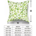 thumbnail image 5 of Lime Green Grey Leopard Print Pillow Covers 16X16 Inch Watercolor Gray Cheetah Decorative Pillow Cases Animal Square Throw Pillow Case Set of 2 Home Decor For Sofa Living Room Bedroom Bed Cushion, 5 of 5