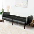 thumbnail image 2 of Giantex Canapé-Lit 3 Places, Futon Convertible avec Éponge Haute Densité et Dossier Réglable, Canapé-Lit Pliable Lounge, Noir, 2 of 6