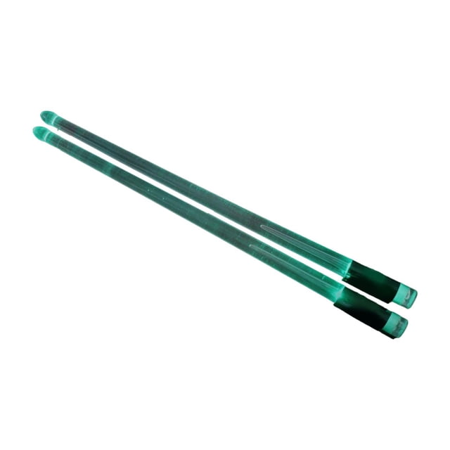 Tachiuwa 2 Pcs Bâtons de Tambour Lumineux Classique pour Exercice Batteur Enfants Vert