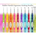 thumbnail image 3 of Crochet Hook Kit Soft Handle Crochet Knitting Knitting Craft Yarn Sewing Tool Set Crochet Storage Bag Gift for Beginners, 3 of 6