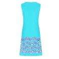 thumbnail image 3 of Robe d'Été pour Femmes Couleur Unie avec Poches Sans Manches Col en V, Robe d'Été pour Femmes, Robe d'Été pour Femmes, 3 of 5