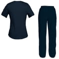 thumbnail image 2 of Women's Scrubs Set Scrub Top and Pants Scrubs Set, 2 of 3
