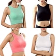 thumbnail image 4 of Women‘s Medium Support Cross Back Wirefree Removable Cups Yoga Sport Bra, 4 of 12