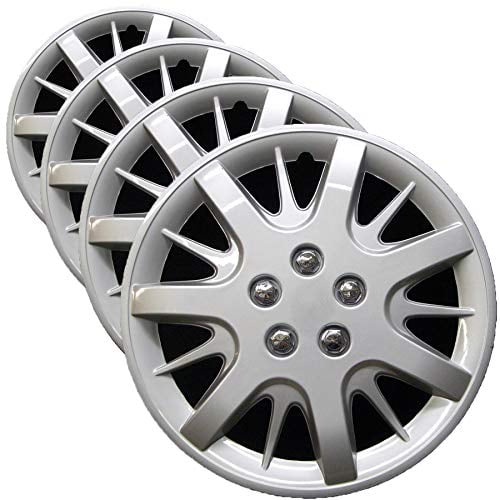 Premium Replica Hubcap Set, Replacement for Chevrolet Impala 2000-2011, Monte Carlo 2000-2005, 16-inch Wheel Cover (4 Pieces)