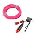 thumbnail image 2 of Yhmxh Car Accessories Motorcycle Accessories Car Cold Atmosphere Lamp Interior Guide Led Atmosphere Lamp EL Luminous Line 2 Meters + Lighter Universal Car Decorative Lamp Interior Ambient Light, 2 of 2