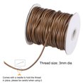 thumbnail image 3 of Unique Bargains Beading Thread Bracelet Weave Bead Craft Cord 3mm 39M/Roll (42-Yards) Decorative String, Brown, 3 of 7