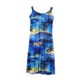 thumbnail image 4 of LOVZFMLL Dresses Women Casual Draw Back Printed Sleeveless Ruffle Lace-up Cold Shoulder Dress, 4 of 5