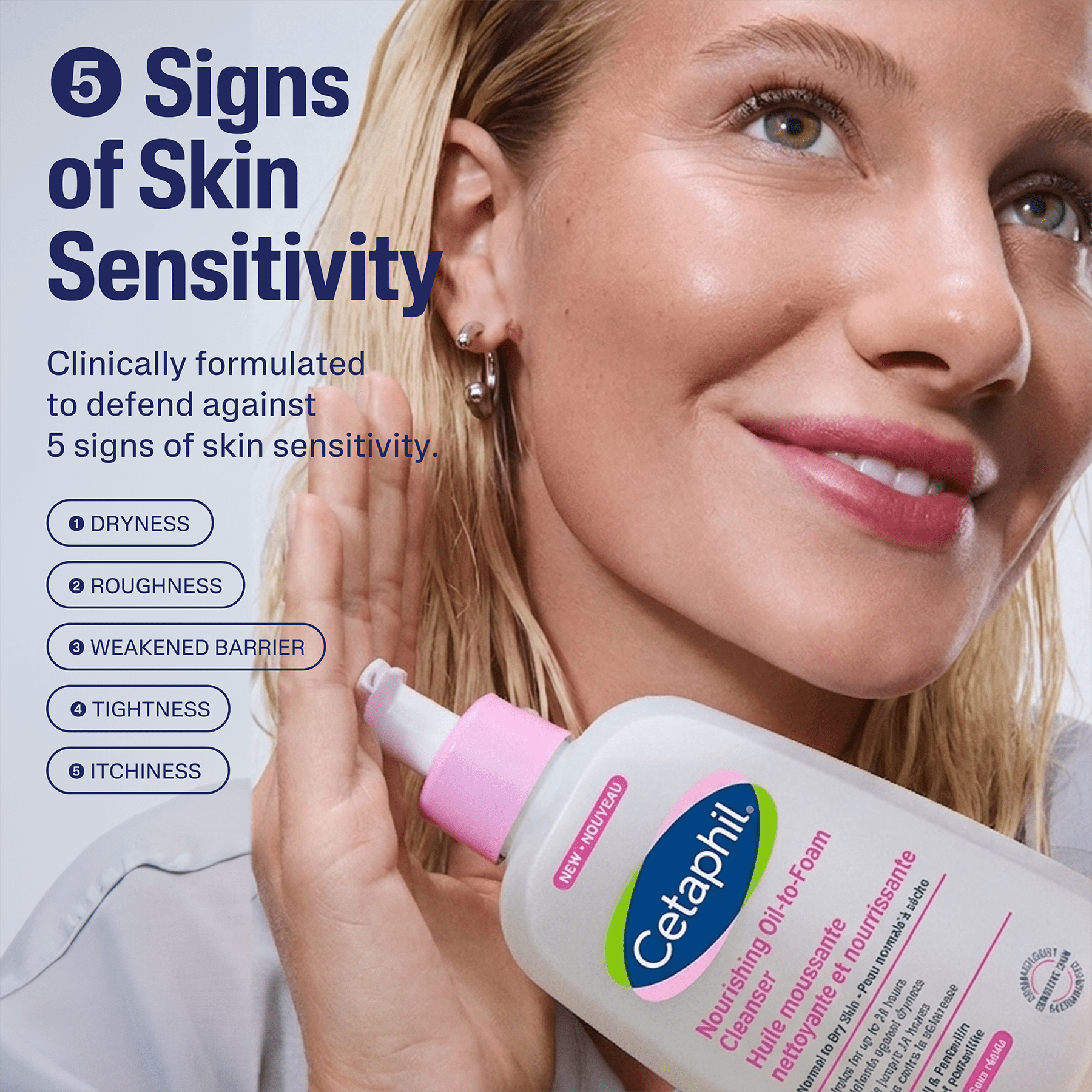Cetaphil Nourishing Oil to Foam Cleanser