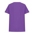 thumbnail image 2 of Plebaso Hauts d'Été pour Filles Manches Courtes Col Rond Chemises Décontractées Blouses de Plage Légères et Amples pour Enfants, 2 of 4