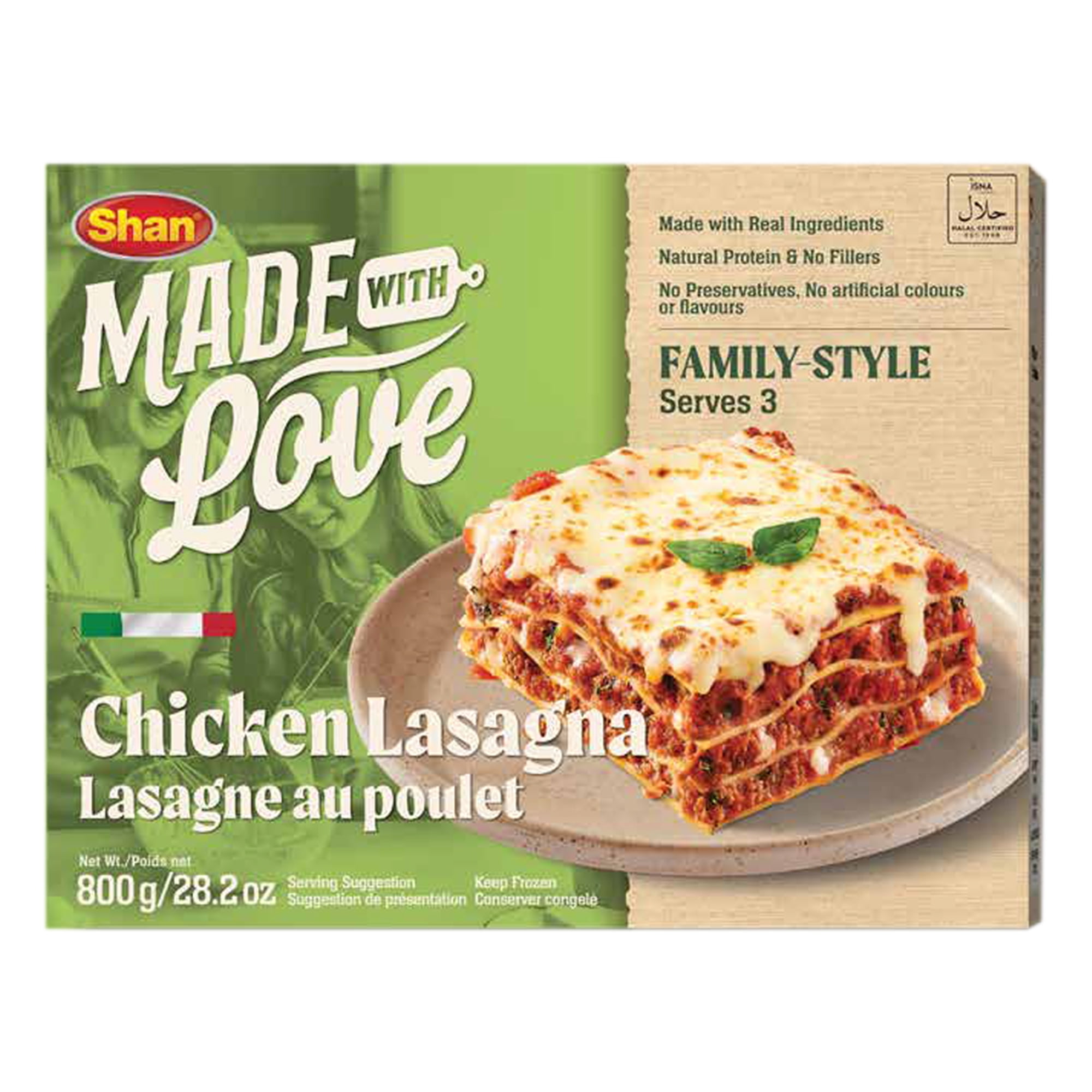 LASAGNE AU POULET SHAN LASAGNE AU POULET SHAN 800G