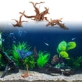 thumbnail image 3 of Natural Wood Trunk Driftwood Tree Aquarium Fish Tank Plant Stump Ornament Decor, 3 of 5