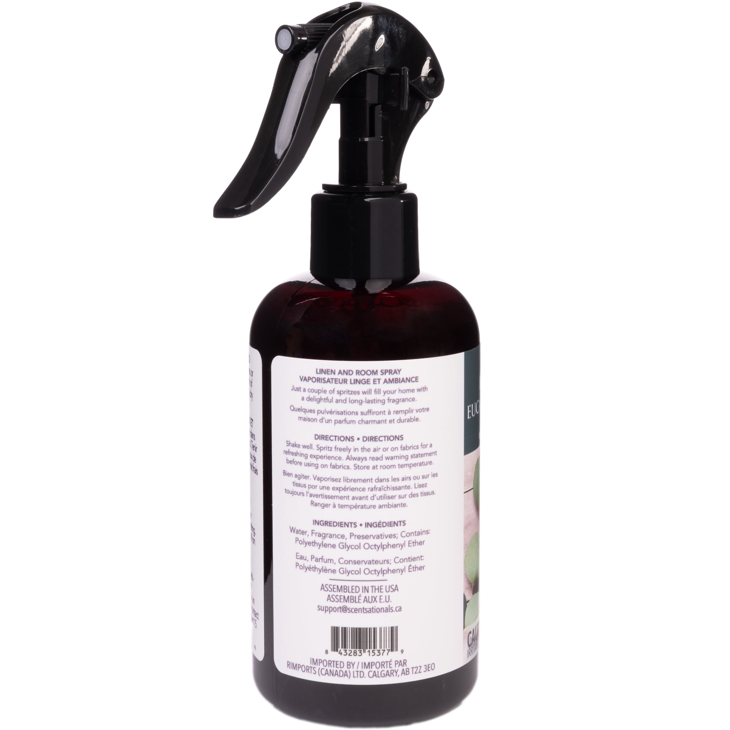 Vaporisateur Linge et ambiance ScentSationals Eucalyptus & Citron vert