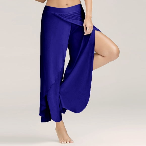 EQWLJWE Summer Saving Clearance! Women's Harem Pants Beach Coverup Pants Slit Yoga Dance Pants Swimsuit Bathing Suit Swim Cover Ups