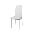 thumbnail image 2 of K-Living Nash 5PCS White Anti Scratch, Powder Coated Metal Dining Set with PU Chairs (Table with 4 Chairs), 2 of 3