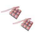 thumbnail image 1 of LAMDAWE 2PCS Cute Catpaw ClickyKeyboard FidgetToy Keychain,Light Up and No Light Keyboard Toys Novelty Stress Reliefing SensoryToys Anxiety Keyboard Keychain Gift forOffice School Travel, 1 of 5
