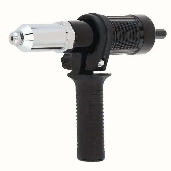 Rivet Adapter Aluminum Alloy Pulling Head Riveting Tool for Electric Drill, Portable Hand Riveter for Diy Workshop