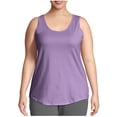 thumbnail image 1 of Débardeurs d'Été pour Femmes Grande Taille Confort Sans Manches Hauts Basiques Col Rond Tuniques Athlétiques Amples Décontractés sous-Maillots Violet, 2TG, 1 of 6
