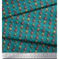 thumbnail image 3 of Soimoi Satin Silk Fabric Crossbone & Skull Halloween Printed Fabric 1 Yard 42 Inch Wide, 3 of 3