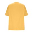 thumbnail image 4 of Plebaso T-Shirts Surdimensionnés pour Femmes 2025 Manches Courtes Hauts Amples Col Rond Décontracté Uni T-Shirts Basiques pour Femmes, 4 of 5