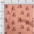 thumbnail image 1 of oneOone Polyester Lycra Fabric Branch & Owl Block Print Fabric By The Yard 56 Inch Wide, 1 of 4