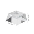 thumbnail image 2 of MasteelfCA Support de Boule en Cristal Transparent Support de Modèle Éducatif de Boule Support de Base de Boule en Verre avec Cambrure Concave pour Affichage, 2 of 7