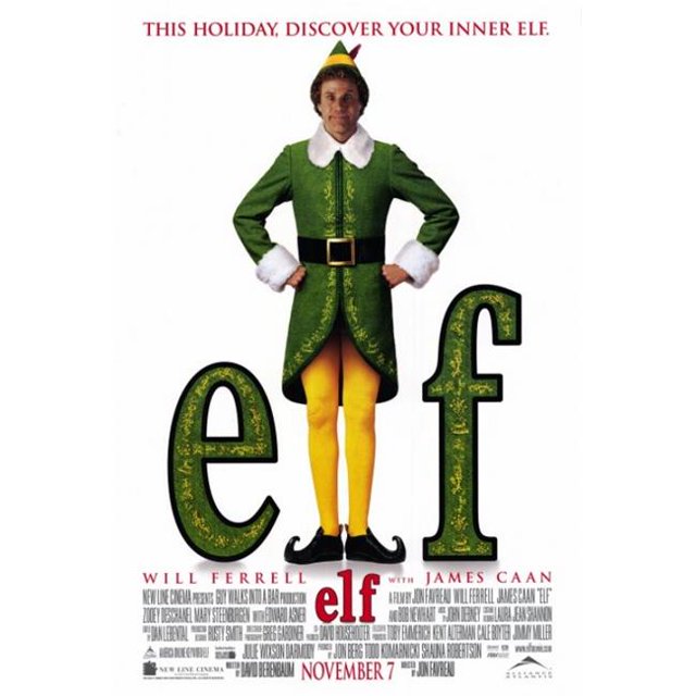 Pop Culture Graphics MOVAF1322 Elf Movie Poster Print, 27 x 40