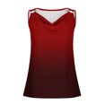 thumbnail image 5 of Yuyuzo Débardeurs pour Femmes Chemise Sans Manches Décontractée à Illets Col Rond Blouse Épaule Dégradé T-Shirts, 5 of 5